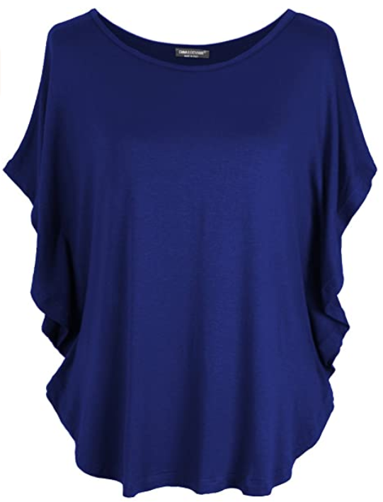 Emma & Giovanni - T-Shirt Style Chauve Souris Style Kimono (Made in Italy) - Femme