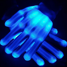 Load image into Gallery viewer, Yuccer Guanti LED Luminosi Adulti Colorate Lampeggianti Guanti Fluorescenti LED Gloves per Halloween Disco Carnevale Neon Feste Natale Club Glow Party Regali