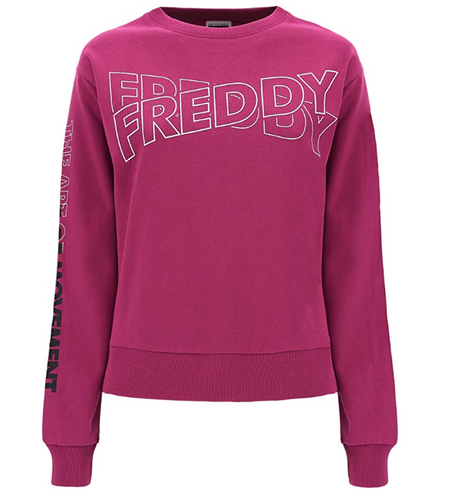 FREDDY Felpa Comfort con Spacchi al Fondo