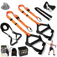 Load image into Gallery viewer, Bodyweight Resistance Training Straps Complete Home Gym Fitness Trainer kit for Full-Body Workout Easy Setup Gym Home Outdoors